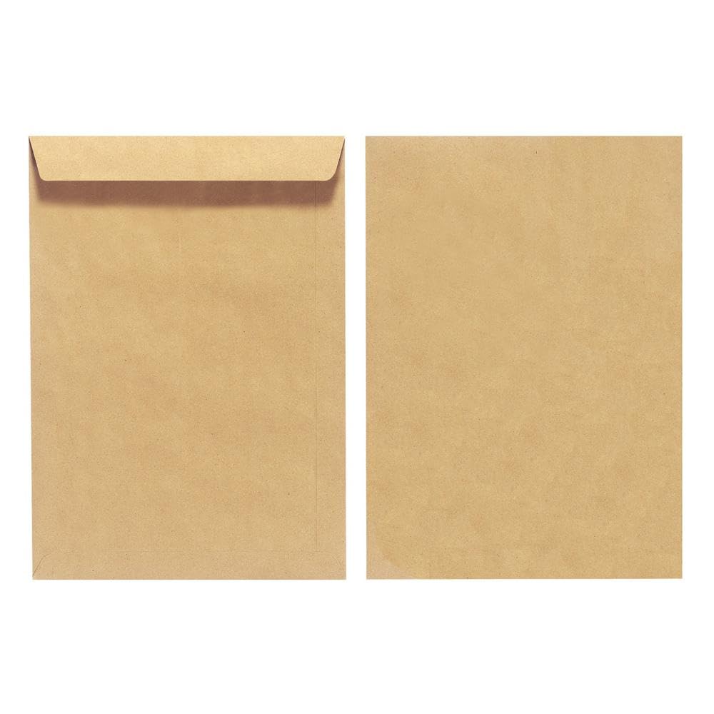 Herlitz Envelope B4 Recycled Paper 100gsm Gummed, Blue Angel, Shrink-Wrapped Pack of 10, Brown Pack of 10
