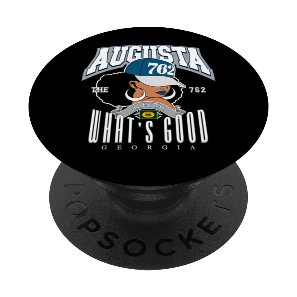 The Spirit of Augusta: 762’s Queen and Her Afro Majesty PopSockets Swappable PopGrip