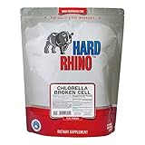 Hard Rhino Chlorella Broken Cell Powder, 1000 Grams (2.2 Lbs), Unflavored, Lab-Tested, Scoop Included