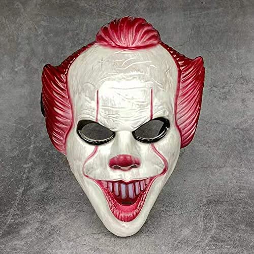 Halloween Horror Clown Mask, Costume Party Props Masks Scary Cosplay Mask for Masquerade Parties, Costume Parties, 2pcs