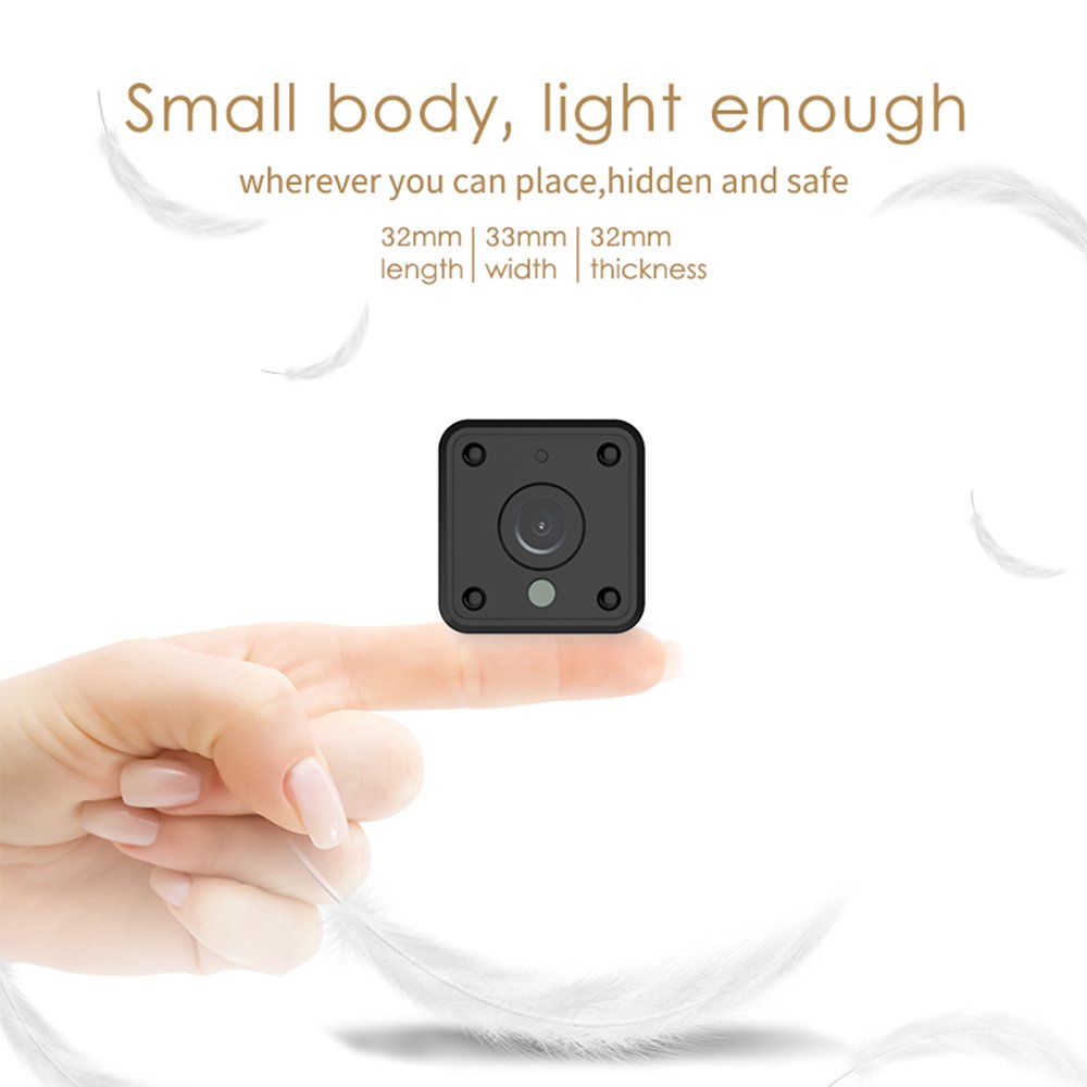 Amazon.com : Mini Wifi Spy Camera, Wireless Hidden Camera with Night Vision & Motion Sensor for Home Security Cameras, HD 1080P Battery Operated Nanny Cam ...