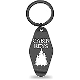 CHOORO Cabin Keychain Vacation Home Gift Cabin Key Chain Accessories New Cabin Gift