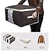 SLEEPING LAMB Jumbo Blanket Storage Bag Organizer Comforter Clothes Storage Containers for Closets, Bedrooms, Shelves, Transparent Window