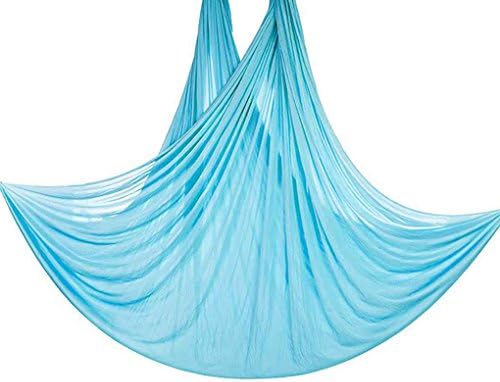 lindahaot 5M Long 2.8M Width Aerial Flying Anti-Gravity Yoga Gym Hammock Pilates Body Building Fitness Swing Belt