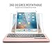 Keyboard Case Compatible with 2018/2017 iPad 9.7 inch, Bluetooth Keyboard KVAGO-360 Rotating Case with Detachable Wireless Keyboard for iPad 6th Gen,iPad 5th Gen -Rose Gold