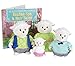 Li'l Woodzeez 4-Piece Animal Figurine Set with Storybook - Snipadoodles Sheep Family