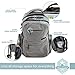 AWEHIRU Baby Diaper Bag Backpack - Multi-Function Organizer with Stroller Straps, Large Changing Pad and Insulated Pockets, Grey - Free Storage Bag Included