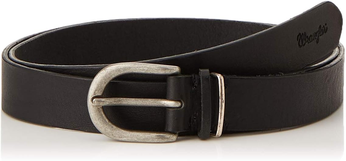Wrangler Women's Double Loop' Belt, Black (Black 101), 100 cm Amazon