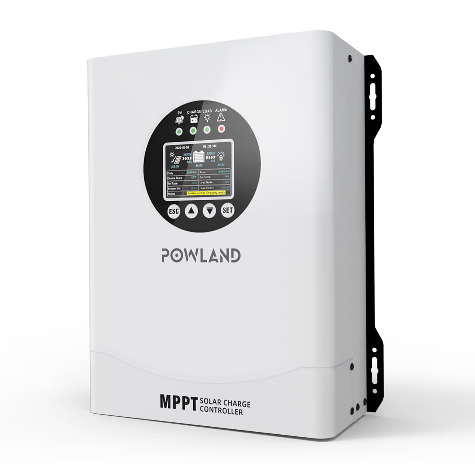 Photo 1 of POWLAND 120A MPPT Solar Charge Controlle 12V/24V/36V/48V/60V/72V/84V/96V Auto,Max Input 230V Solar Charger, LCD Display Intelligent Regulator for AGM, Gel, Lithium ect