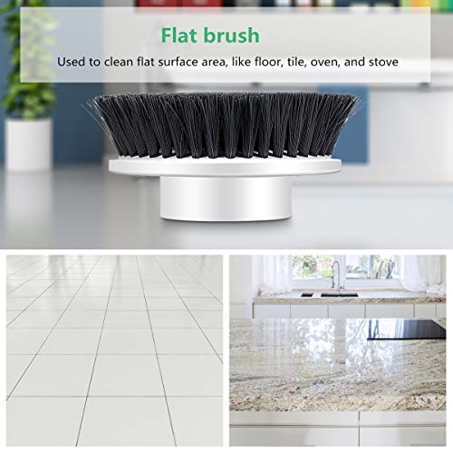 image for MECO 4pcs Replacement Brush Heads for Electric Spin Scrubber, Power Sp