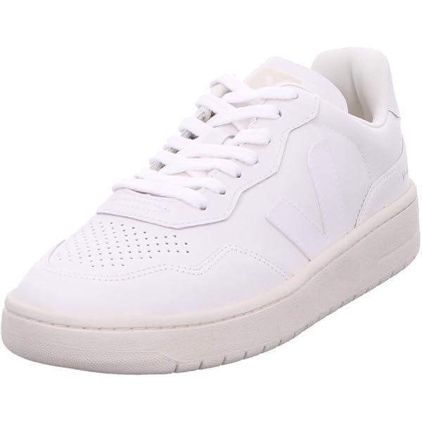 Amazon.com | VEJA Men's V-10 Sneaker, B-Mesh White/Nautico