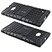 Microsoft Nokia Lumia 730 / 735 Case - Armatus Gear (TM) Pixel Rugged Hybrid Armor Case Shockproof Tough Cover Protector TPU + Rubberized PC with Kickstand For Nokia Lumia 730 / Lumia 735 - Black/Black