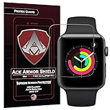 Apple Watch Series 3 / 2 / 1 42mm Screen Protector (6-Pack), Ace Armor Shield Full Coverage Screen Protector for Clear Bubble free Shield (NEWLY REVISED)