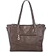 WISHESGEM Women Fashion Handbags Top-Handle Shoulder Bags PU Leather Tote Bags Crossbody Purse Dark Chestnut
