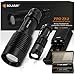 Super Bright Handheld LED Emergency Flashlights – Professional Series ZX-2 Kit High Lumen Flashlight – 5 Light Modes, Adjustable Focus, Outdoor Water Resistant – Rechargeable Battery, Charger