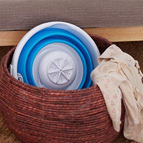 Portable Washing Machine, with 10L Folding Pail, Ultrasonic Turbine