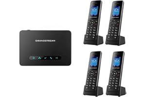 Grandstream DP720 DP750 VoIP Handset & Base Bundle, Support DECT Cordless SIP (1 Base, 4 Handsets)