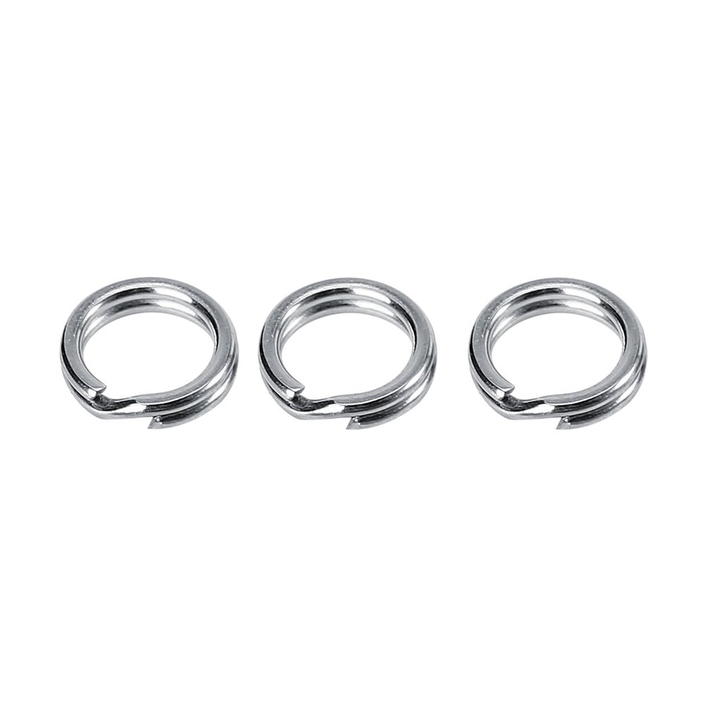 Stainless Steel Split Rings, Bait Connector Rings for Fishing Lures and Rigs, 50pcs/100pcs Anti-Corrosive(8# 50pcs)