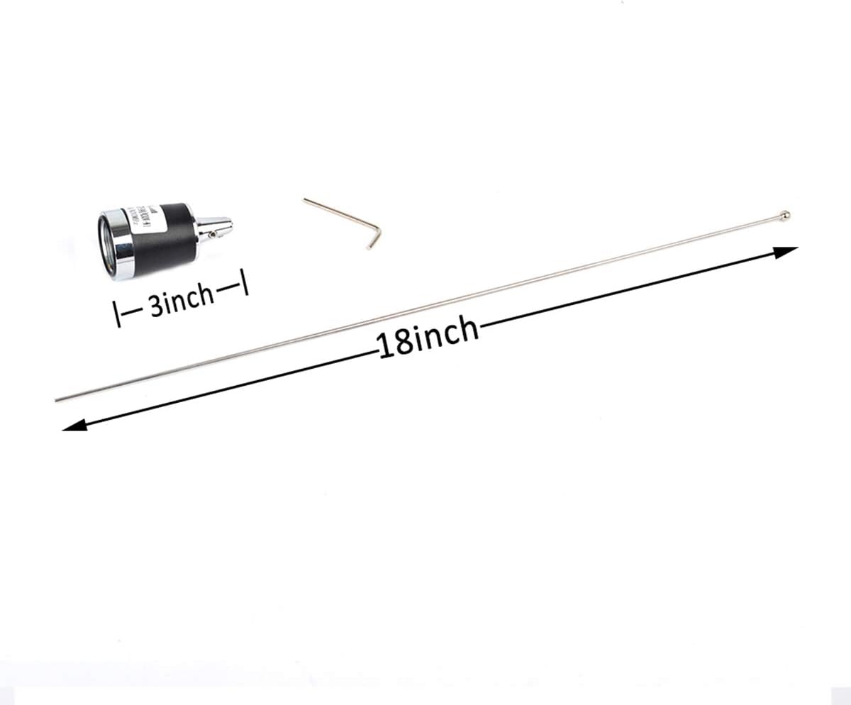HYS TCJ-N1 Dual Band NMO 144Mhz/430Mhz Mobile FM Tranceiver 2M/70cm Antenna with 13 ft RG58 Coax Cable NMO to UHF PL259 Connector for Yaesu Kenwood HYT Vertex Icom Mobile Radios: GPS & Navigation