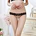 QISHOP Sexy Lace T-Back Women's Lady's Sexy Lace Panties G-String Sexy Pearl Massage Underwear Lady Transparent Traceless T Back Thongs Panty