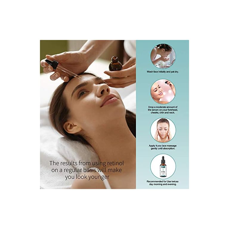 Retinol Serum Retinol contenido Sistema con Vitamin C & Vegan ácido