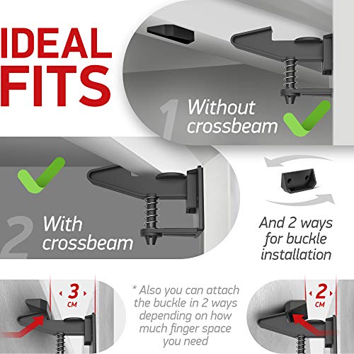 Locks for Babies Child Safety Latches 10 Pack Invisible