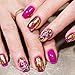 Blulu 24 Boxes Foil Nail Chip Glitter Nail Foil Paillette Nail for Nail Art Design Decoration (Color Set 1)
