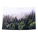 Tapestry Forest Wall Hanging Misty Forest Tapestry Starry Tapestry Forest Tree Tapestry Bedspread Throw Blanket Home Room Wall Decor