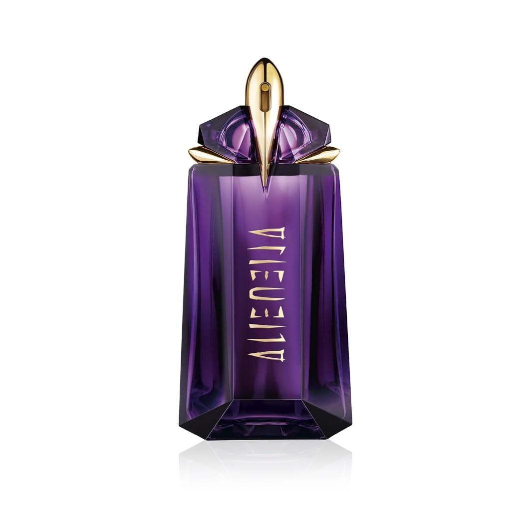 Mugler Alien Eau de Parfum, Refillable Women's Perfume, Iconic Woody Floral Fragrance Revealing Ultimate Femininity with Sensual Jasmine Sambac, Cashmeran Wood & Enveloping White Amber, 90Ml