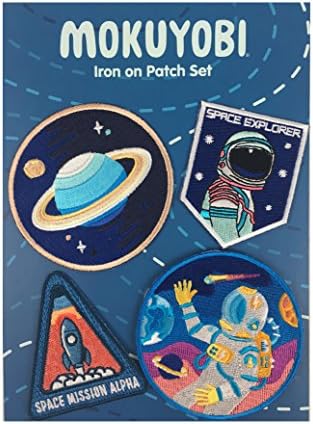 Mokuyobi Iron On 4 Patch Set - Space Pack (Space Pack)