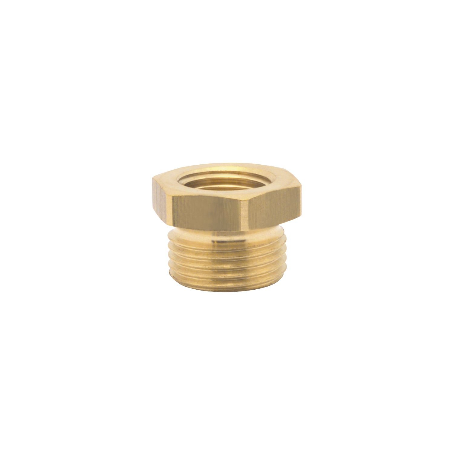 Elmag 42410 Compressed Air Reducing Nipple Internal Thread 1/8 Inch External Thread 1/4 Inch Brass