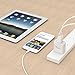 Yuwiss 1 Pack Dual USB Wall Fast Charger Adapter Quick Charging Box Base for iPhone 4 5 6 6s Plus, Samsung Galaxy, Kindle Fire (White)