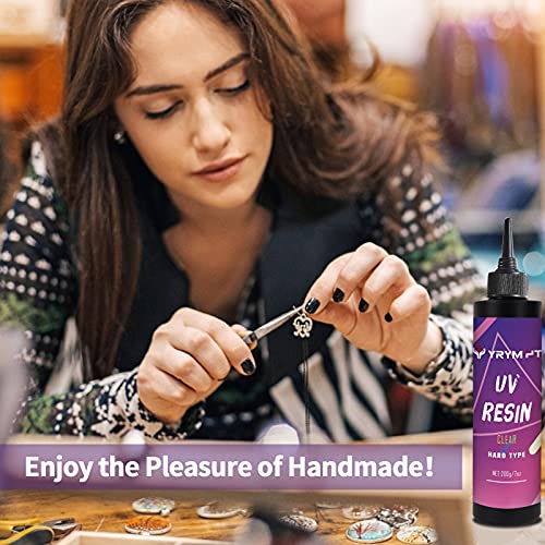 UV Resin 200g Crystal Clear Hard Type Glue Ultraviolet Curing Resin