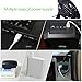 Desk Personal Fan USB Table Portable Fan(2 Speed, 4 Inch,Quietness)(Black)