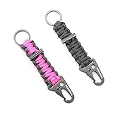CAMPSNAIL EDC Paracord Lanyard Keychains - First Aid Kit Survival Keychain with Carabiner and Flint Great Gift for Girls and Boys Scouts,Outdoor Fans and Father Day