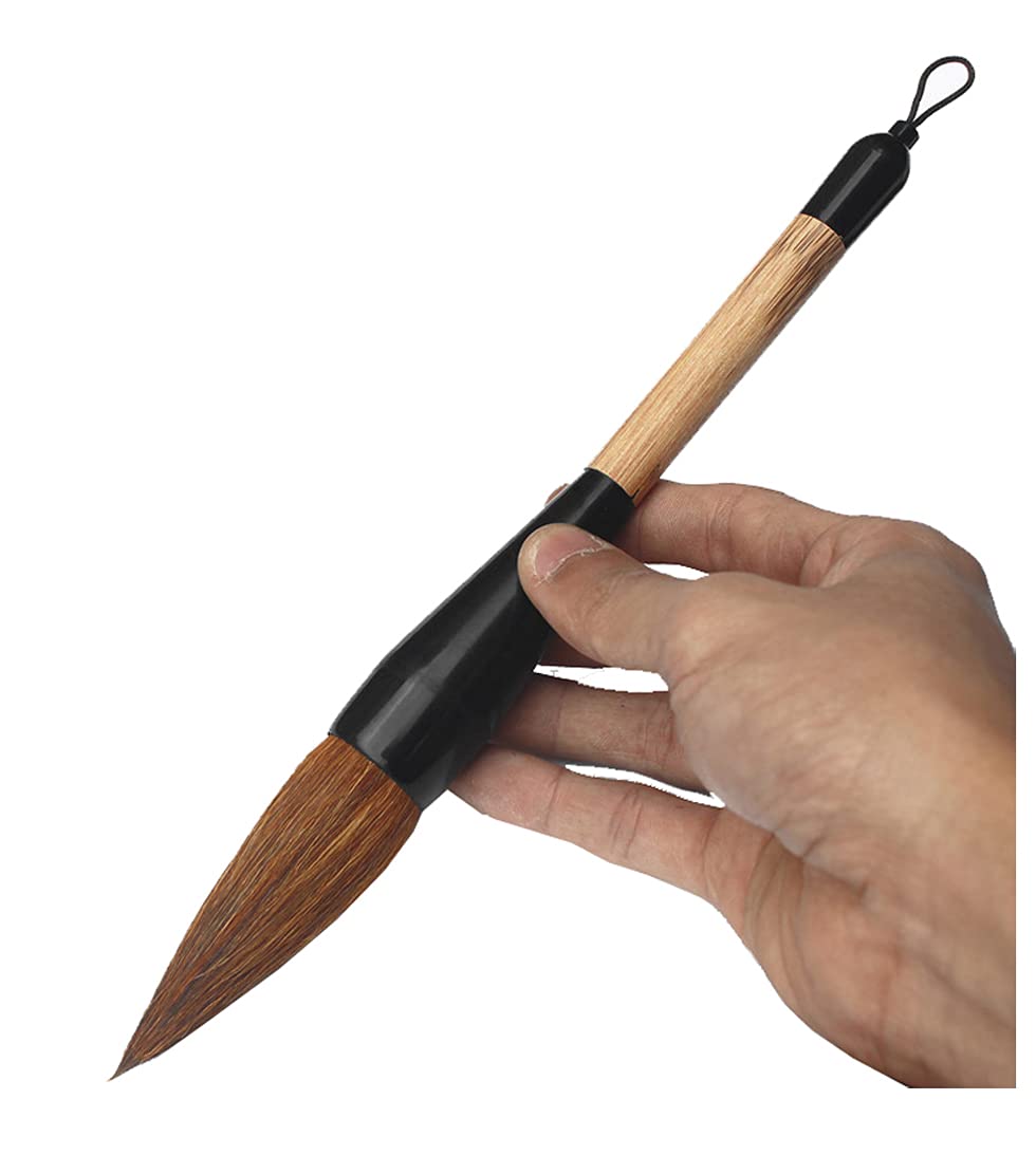 Chinese Writing Brush Large Chinese Calligraphy Sumi Drawing Watercolor Kanji Brush, Brown
