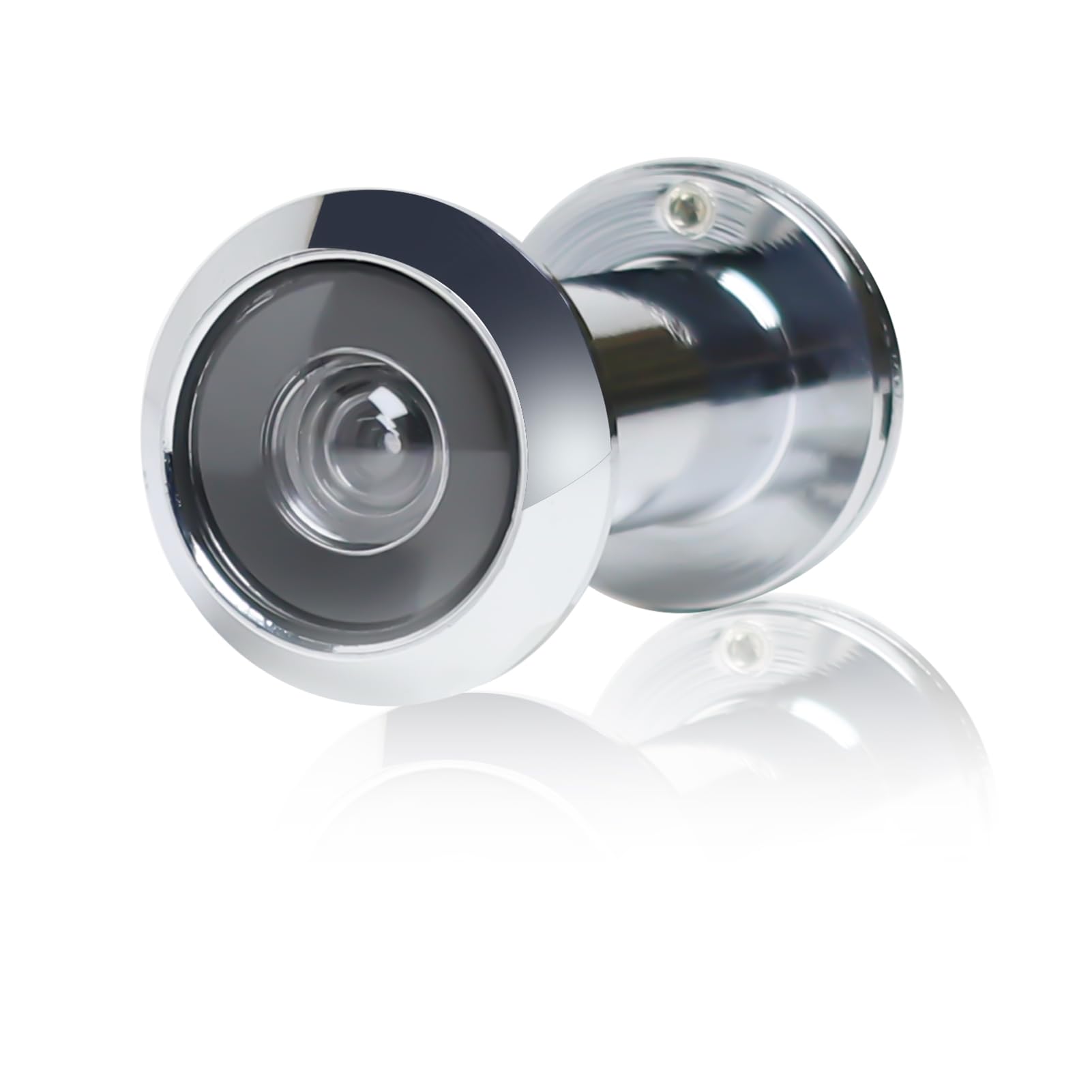 Door Viewer,Silver 14-18MM Wide Angle Door Spy Hole,Security Peephole for Front Door,Polished Chrome Door Spyhole,Spy Hole with Privacy Cover for Front Door for 35-60mm Doors (Silver)