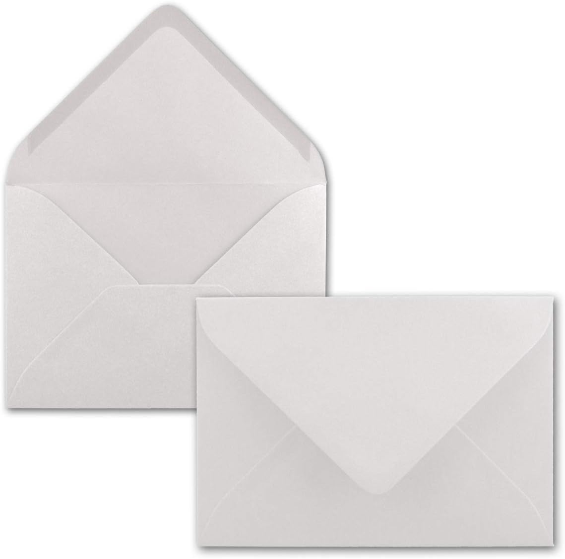 Envelopes B6 119 x 174 mm coloured envelopes | Nassklebung | Coloured Paper | Post Envelopes, No Window, Ideal for Christmas, cards, and Invitations | Series colourful 100 Umschläge Natural White