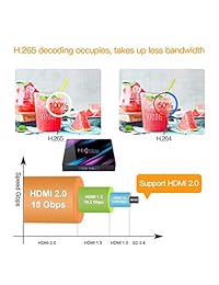 H96 MAX Android 9.0 TV Box, EstgoSZ 4GB+32GB Android Box with Backlit Wireless Keyboard USB 3.0 BT 4.0 Dual WiFi 2.4G 5G 3D H265 KD18.1 4K Smart Android TV Box