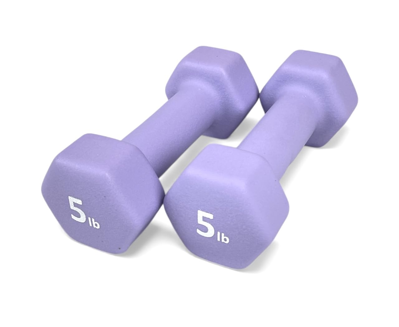 Rainforest Basics Neoprene Coated Dumbbell Hand Weight Set (5-Pound, Set of 2)