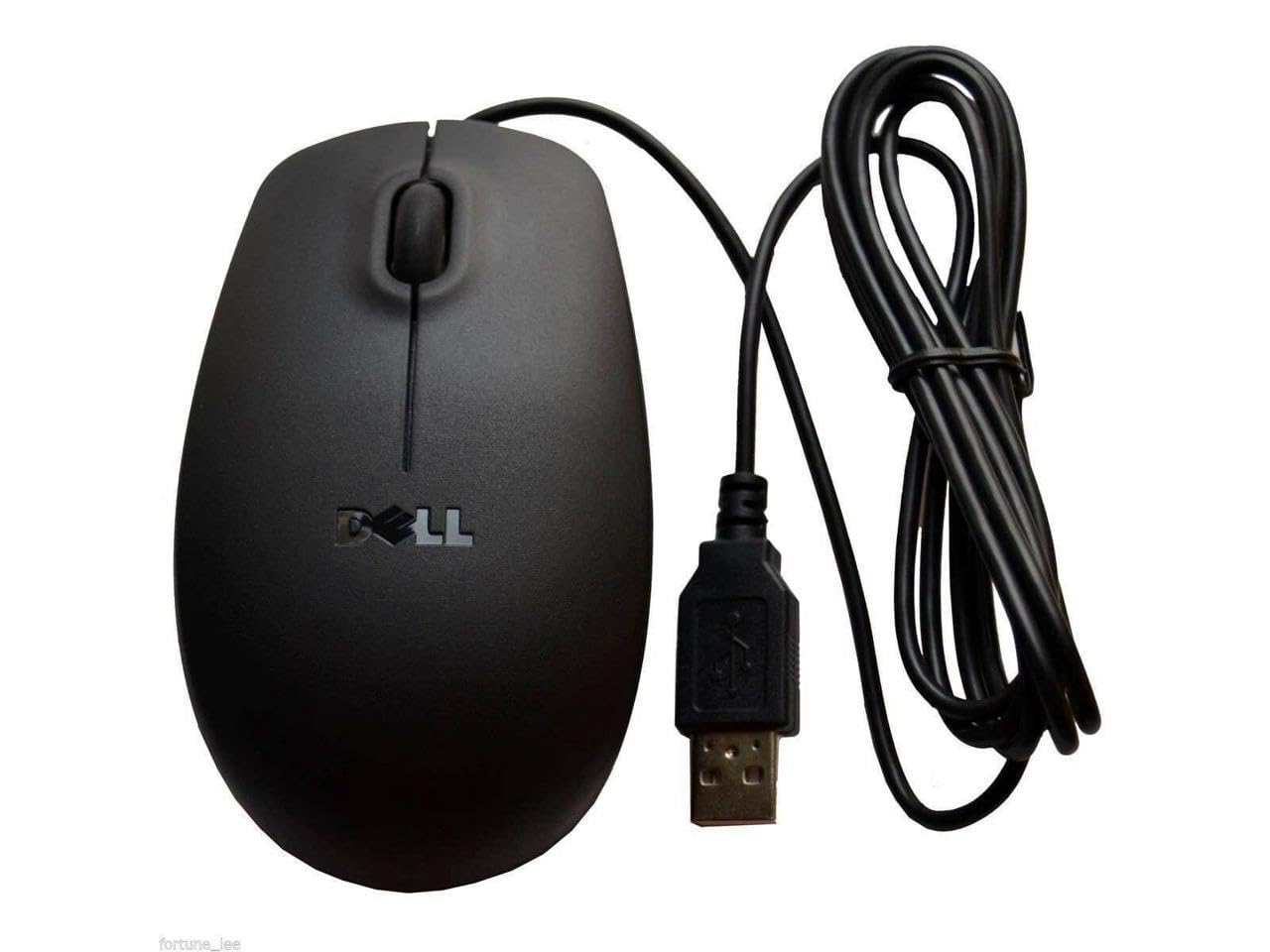 Photo 1 of New Genuine DELL 09RRC7 MS111-L Optical USB WIRED Scroll Mouse mice Look Black