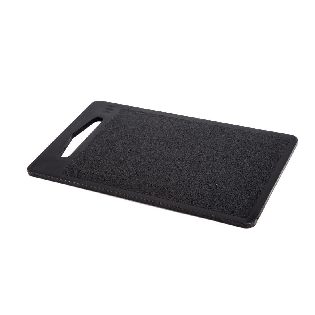 Hygiplas Bar Chopping Board Black 255mm - Cutting Board with Easy-Grip Handles and Easy to Clean DC717