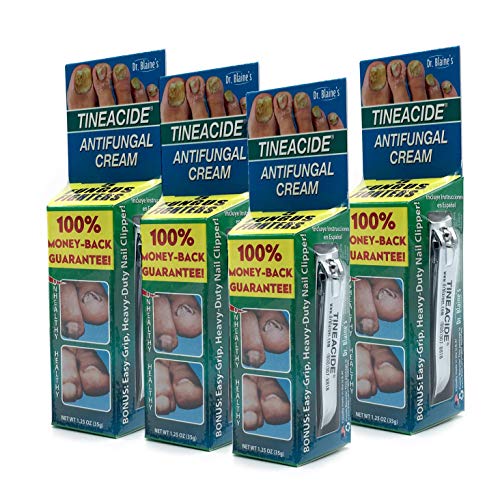 Dr. Blaine’s Tineacide Antifungal Cream, 1.25 Ounce (4 PCK)
