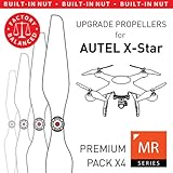 MAS Upgrade Propellers for Autel X-Star with Built-in Nut in White - x4 in Set