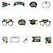 Graduation Party Photo Booth Prop Cutouts Decoration, Plastic, Pack of 13.