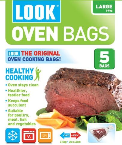 LOOK Healthy Cooking Oven Bags Large 3-5kg 5 Bags