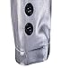 TUNEVUSE Mens Slim Fit Metallic Color Performance Suit Jackets/Night Club Blazers/Suit Vests Silver Asian XX-Large/US 40