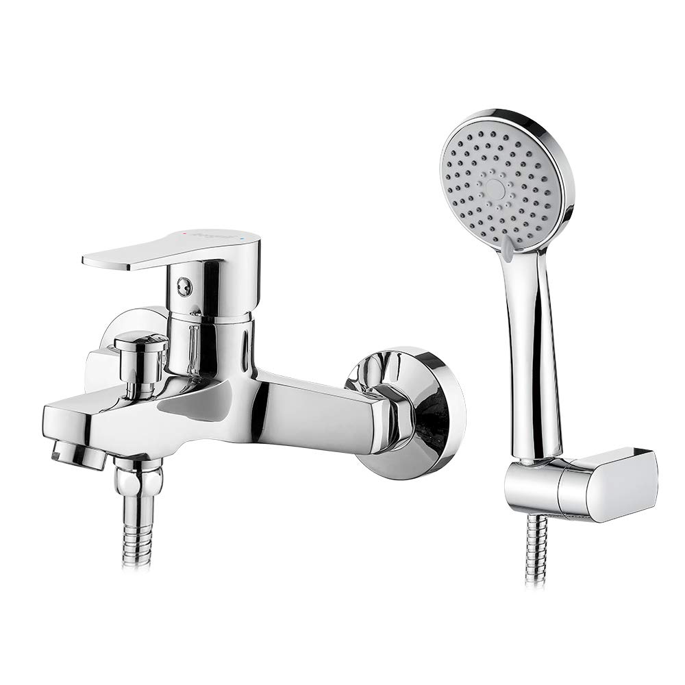 Ibergrif-M13057-Star-Conjunto-de-Grifo-para-Banera-Mezclador-de-Bano-Ducha-Monomando-para-Instalacion-en-Pared-Cromo