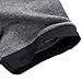100% Cotton Mens Casual Stitching V-Neck Button Slim Muscle Tops Tee Short Sleeve T- Shirts(US L/Asia Tag 2XL, Grey)
