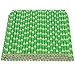 Maxdot Biodegradable Bamboo Print Paper Drinking Straws for Juices, Shakes and Smoothies, Party Supplies (150 Packs)